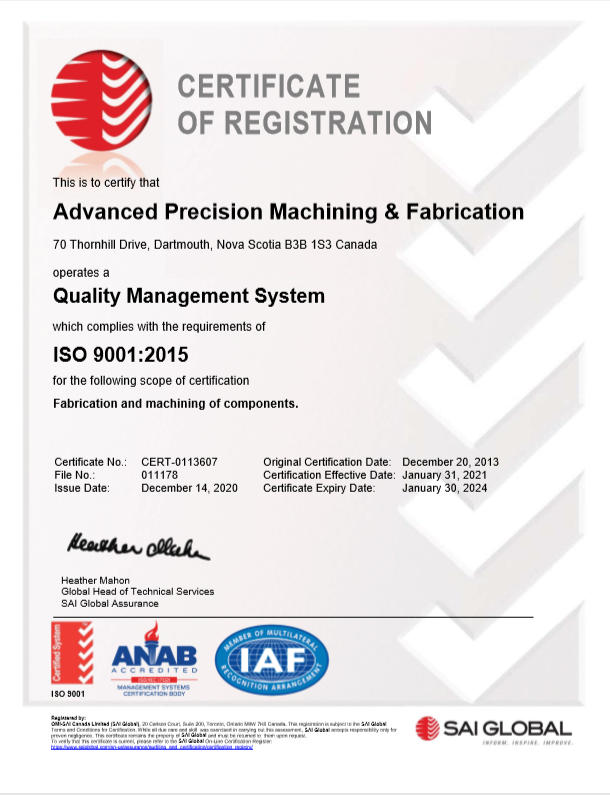 ISO 9001:2015 Certified